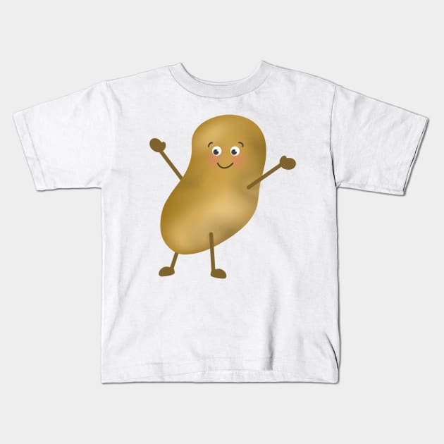 Potato Man Kids T-Shirt by simonescha